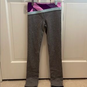 Reversible Gray and Purple Kids Leggings